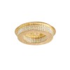 Plafonnier ZEFFARI Feuille d'Or & Cristal LED 40 W NOVA LUCE 9361083