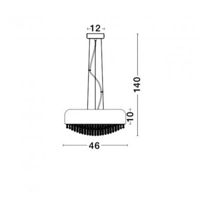 Suspension LYON Blanc LED G9 6x5 W NOVA LUCE 8502962