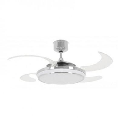 Ventilateur de plafond Evo1 122cm Chromé Rétractable BOUTICA DESIGN 211037