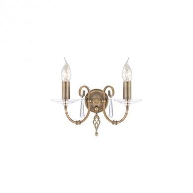 Applique Murale Aegean 2x60W Laiton vieilli ELSTEAD LIGHTING ag2ab