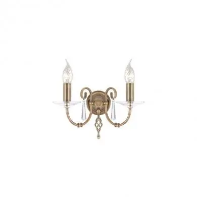 Applique Murale Aegean 2x60W Laiton vieilli ELSTEAD LIGHTING ag2ab