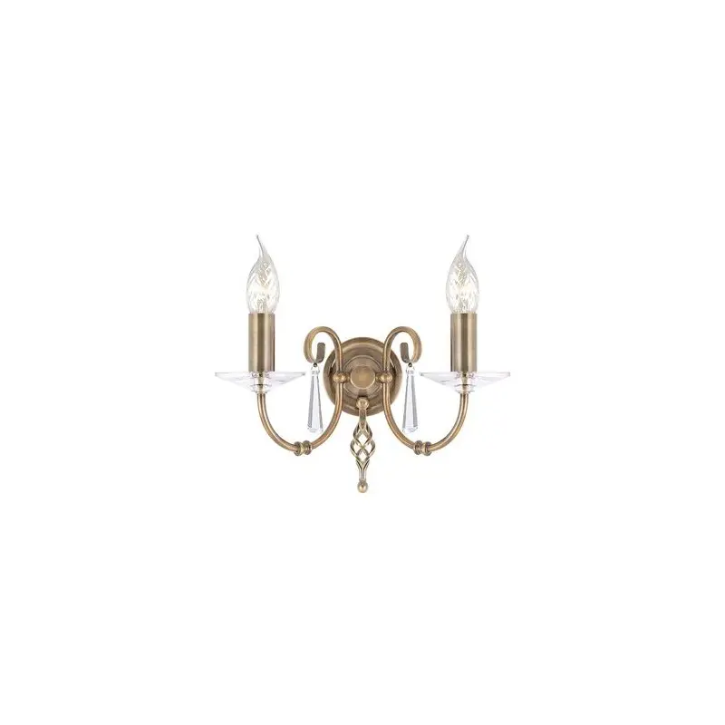 Applique Murale Aegean 2x60W Laiton vieilli ELS_ag2ab ag2ab Applique Murale Aegean 2x60W Laiton vieilli ELSTEAD LIGHTING ag2ab