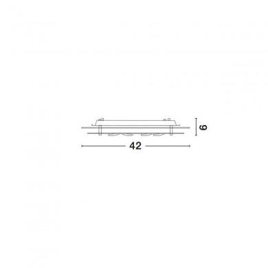 Plafonnier VEDERE Blanc, Cristal & Chrome LED E27 3x12 W NOVA LUCE 697002