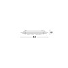 Plafonnier VEDERE Blanc, Cristal & Chrome LED E27 3x12 W NOVA LUCE 697002