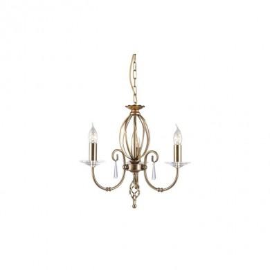 Lustre Aegean 3x60W Laiton vieilli ELSTEAD LIGHTING ag3ab