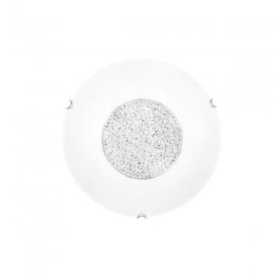 Plafonnier ERA Blanc & Cristal LED E27 4x12 W NOVA LUCE 6311803