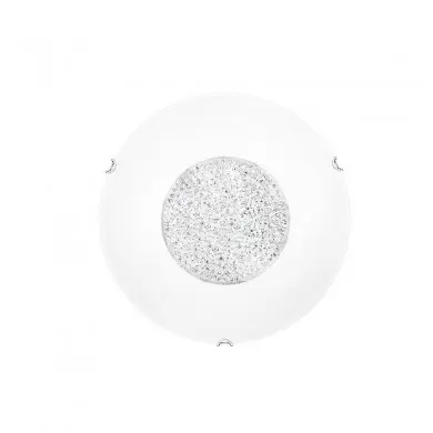 Plafonnier ERA Blanc & Cristal LED E27 4x12 W NOVA LUCE 6311803