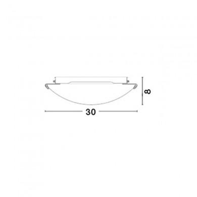 Plafonnier ERA Blanc & Cristal LED E27 2x12 W NOVA LUCE 6311801