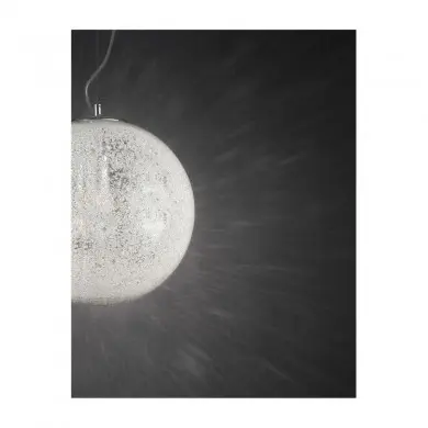 Suspension FROZEN Chrome & Transparent Verre LED E27 1x12 W L20 NOVA LUCE 9204203