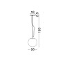 Suspension FROZEN Chrome & Transparent Verre LED E27 1x12 W L20 NOVA LUCE 9204203