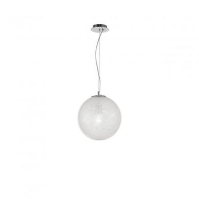 Suspension Boule FROZEN Chrome & Transparent Verre LED E27 1x12 W L25 NOVA LUCE 9361741