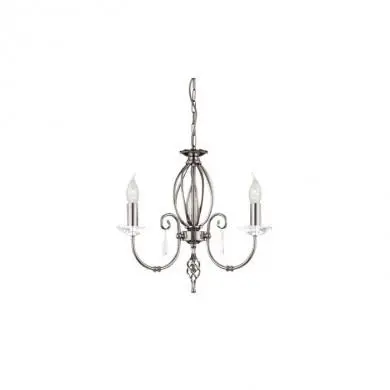 Lustre Aegean 3x60W Argent ELSTEAD LIGHTING ag3pn