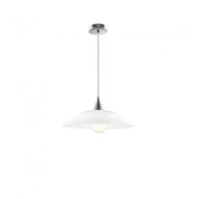 Suspension VICINO Blanc & Chrome LED E27 1x12 W NOVA LUCE 6302361