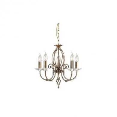 Lustre Aegean 5x60W Laiton vieilli ELSTEAD LIGHTING ag5ab