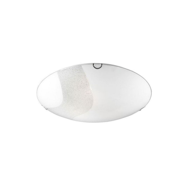 Plafonnier QUALE Blanc & Chrome LED E27 3x12 W H8 NOVA LUCE 8361602