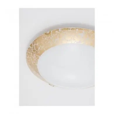 Plafonnier BENITO Blanc & Or LED E27 2x12 W NOVA LUCE 9112041