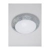 Plafonnier BENITO Blanc Argent & Chrome LED E27 2x12 W NOVA LUCE 9112042
