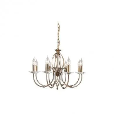 Lustre Aegean 8x60W Laiton vieilli ELSTEAD LIGHTING ag8ab