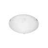 Plafonnier SHELL Blanc & Transparent LED E27 3x12 W H9,5 NOVA LUCE 702203