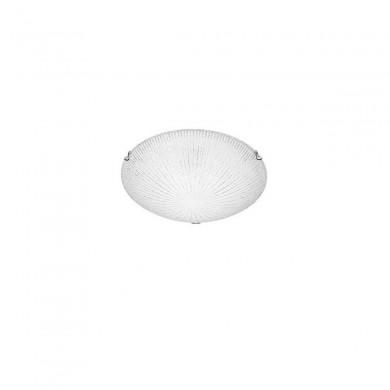 Plafonnier SHELL Blanc & Transparent LED E27 3x12 W H8 NOVA LUCE 702202