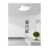 Plafonnier QUALE Blanc & Chrome LED E27 3x12 W H12 NOVA LUCE 600303