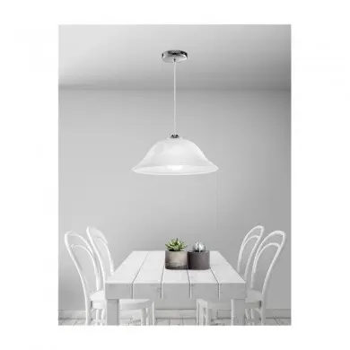 Suspension VINCA Blanc LED E27 1x12 W 605804 NOVA LUCE 605804