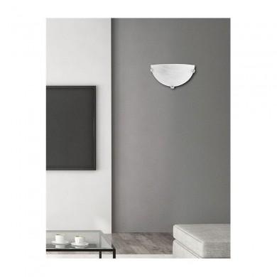 Applique Murale GIORNO Albâtre & Chrome LED E27 1x12 W NOVA LUCE 605803