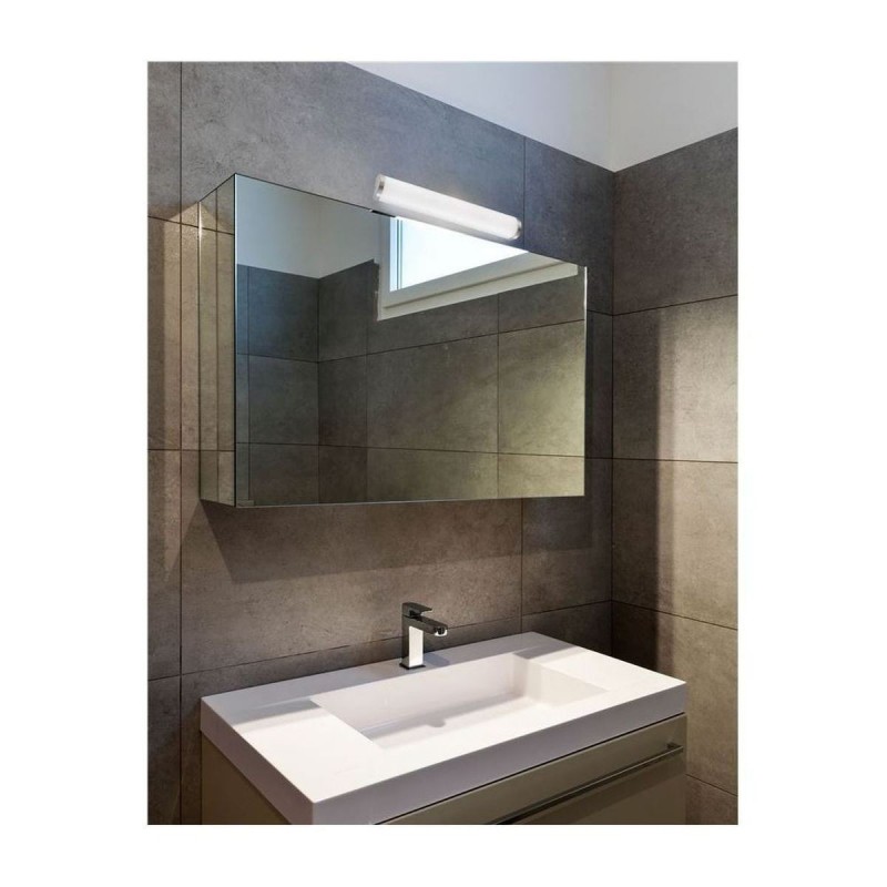 Applique Murale Salle de Bain POLO Satiné & Blanc LED E14 2x5 W NOVA LUCE 602202