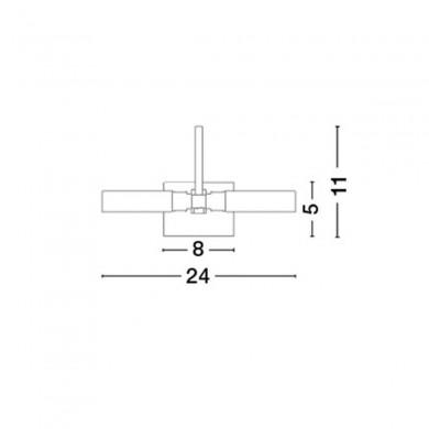 Applique Murale Salle de Bain DRITTO Chrome & Opale LED G9 2x5 W NOVA LUCE 71606601