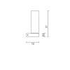 Applique Murale Salle de Bain POLO Chrome & Blanc LED E14 1x5 W H21 NOVA LUCE 41619201