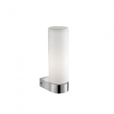 Applique Murale Salle de Bain POLO Chrome & Blanc LED E14 1x5 W H21,5 NOVA LUCE 6310542