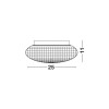 Plafonnier Salle de Bain SENS Blanc LED E27 1x12 W NOVA LUCE 838122