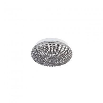 Plafonnier Salle de Bain CLAM Chrome Fumé LED E27 2x12 W NOVA LUCE 9738254