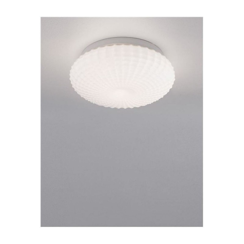Plafonnier Salle de Bain CLAM Blanc LED E27 2x12 W NOVA LUCE 9738256
