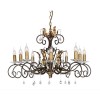 Lustre Amarilli 10x60W Bronze et Or ELSTEAD LIGHTING aml10bg