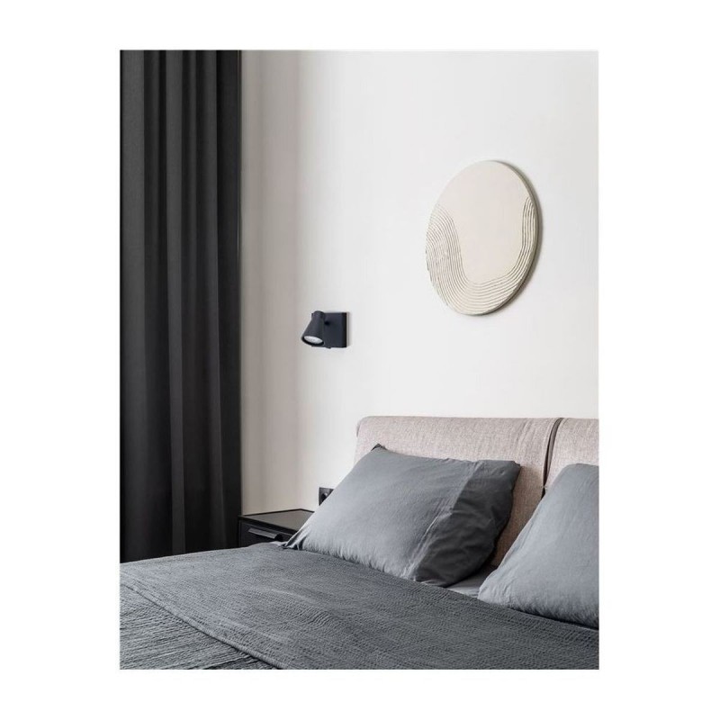 Applique Murale DUBLIN Sable Noir LED GU10 1x10 W NOVA LUCE 9155712