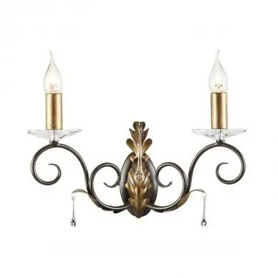 Applique Murale Amarilli 2x60W Bronze et Or ELSTEAD LIGHTING aml2bg