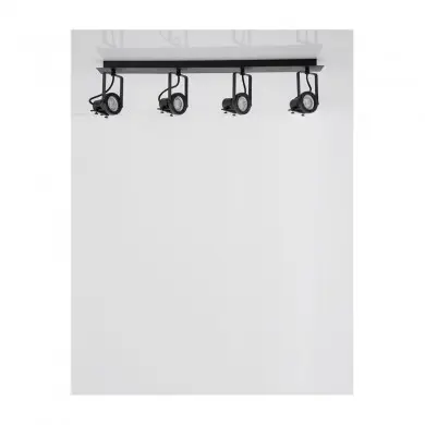 Plafonnier SALVA Sable Noir LED GU10 4x10 W NOVA LUCE 9155103