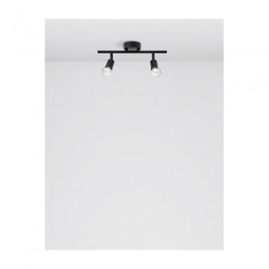 Plafonnier LUP Noir Satiné LED GU10 2x5 W NOVA LUCE 960006