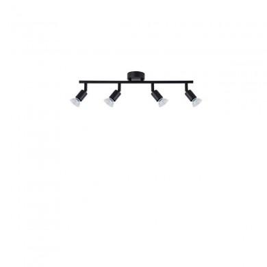 Plafonnier LUP Noir Satiné LED GU10 4x5 W NL_960008 960008 Plafonnier LUP Noir Satiné LED GU10 4x5 W NOVA LUCE 960008