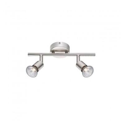 Plafonnier BASE Nickel Satiné LED GU10 2x5 W NOVA LUCE 660002