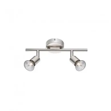 Plafonnier BASE Nickel Satiné LED GU10 2x5 W NOVA LUCE 660002