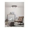 Plafonnier REGGIO Rouille LED E14 2x5 W NOVA LUCE 770002