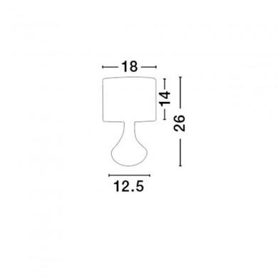 Lampe ROSIA Blanc Mat LED E14 1x12 W NOVA LUCE 7605163