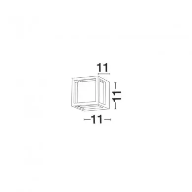 Applique Murale Extérieure AGOSTO Noir LED 6 W H11 NOVA LUCE 9207616