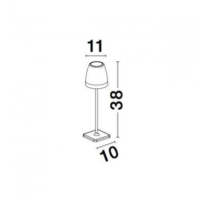 Lampe Extérieure Sans Fil COLT Blanc LED 1W NOVA LUCE 9223401