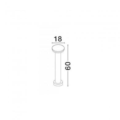 Borne Lumineuse Extérieure SUITE Gris Foncé LED 12 W NOVA LUCE 9207167