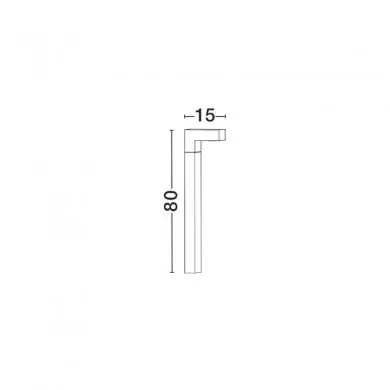 Borne Lumineuse Extérieure APOLLO Gris Foncé LED 6 W NOVA LUCE 713311