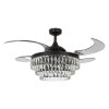 Ventilateur Plafond Retractable VEIL 122cm Noir BOUTICA DESIGN 212922