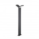 Borne Lumineuse Extérieure PARK Gris Foncé LED 2x6 W